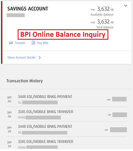 bpi online balance inquiry